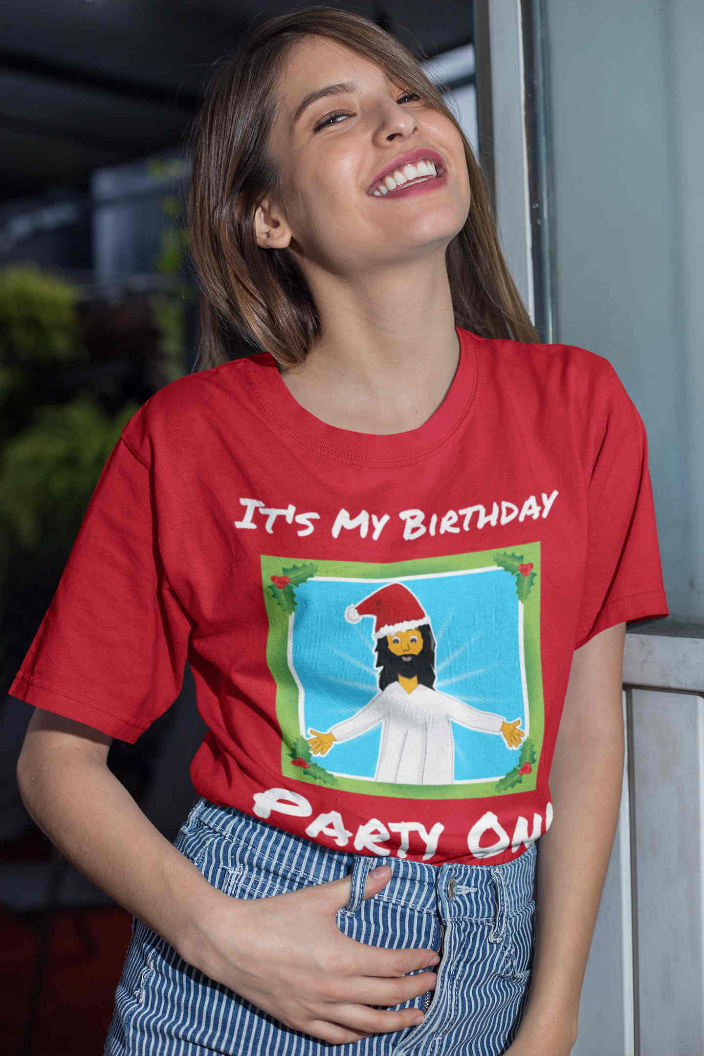 It's My Birthday - Party On. Adult classic Christmas t-shirt